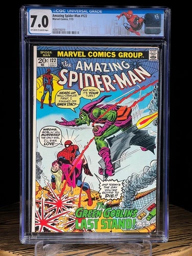 AMAZING SPIDER-MAN #122 July 1973 CGC 7.0 Death of Green Goblin