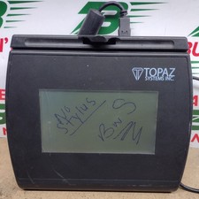 Topaz T-LBK755-BHSB-R Backlit 4x3 Sig Capture Pad w/USB Cable - No Stylus - USED