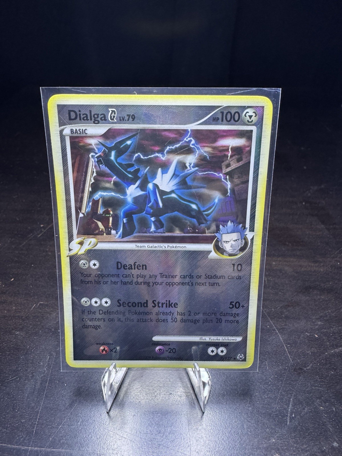 Pokémon TCG Dialga G 7/127 Reverse Holo Rare – Platinum 2009 Vintage
