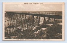 Pecos River High Bridge West Texas Albertype Postcard Sunset Route