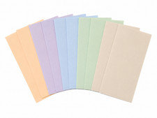 10 Assorted Pastel 2-Pocket Presentation Folders Pearl Finish Letter Size School