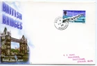 1968 4d BRIDGE GREAT BRITAIN QE2 ILLUS. FDC DULVERTON SOMERSET CDS PMK VGC