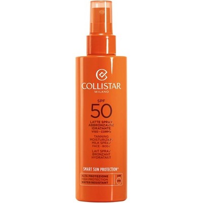 Collistar Milch Bräunungsspray Feuchtigkeitsspendend Gesicht und Körper LSF 50 200 ml