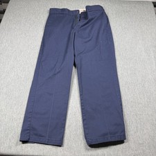 Dickies Pants Mens 36X30 Blue 874 Original Fit Work Chino Twill Uniform Utility