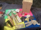 Vintage 60s 3 Ken (Barbie) Doll with Clothes Closet and Lot of Clothes Mattel.
