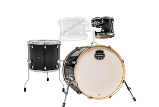 Mapex Armory Studioease 3 piece Shell Pack Black Cracked