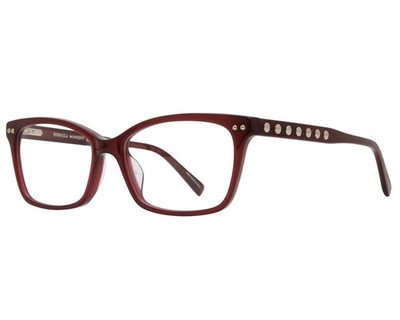 REBECCA MINKOFF TILDEN 3 LHF OPAL BURGUNDY WOMENS DESIGNER EYEGLASSES 52/16/140