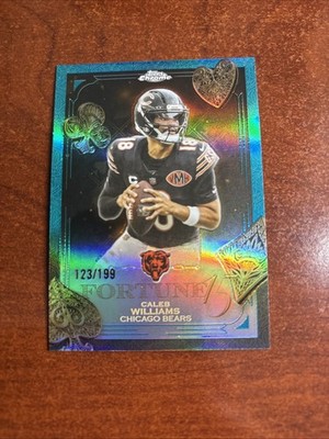 2025 Topps Chrome Caleb Williams Fortune 15 /199 Refractor F15-16