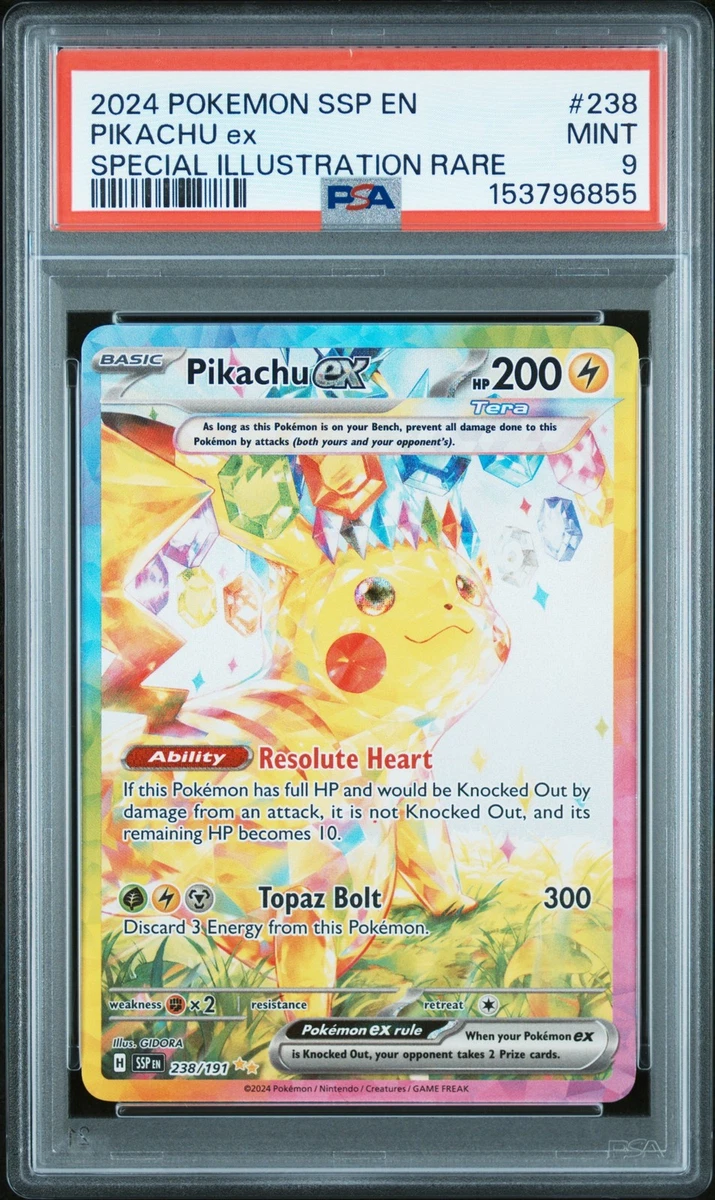 Pikachu Pokémon TCG Grade 9 Rare Individual Collectible Card Game