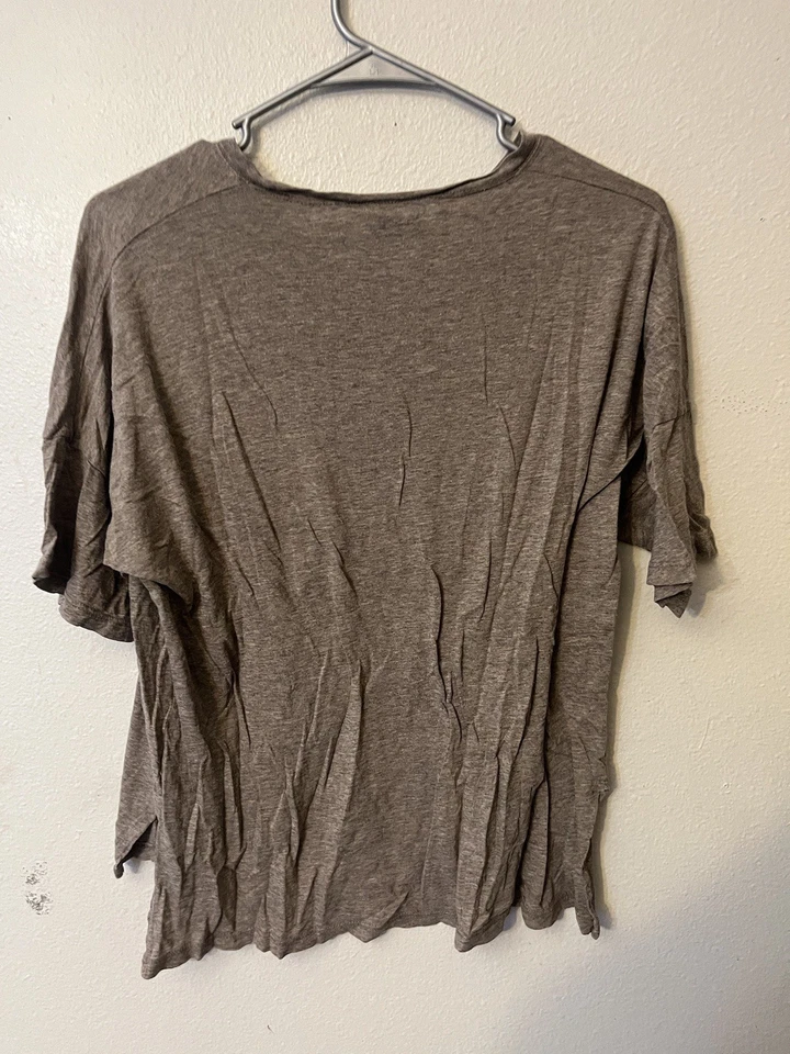 Топ с коротким рукавом VINCE размер L коричневый минималистские основы женский - Изображение 3 из 4