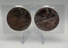 1- 1987 and 1- 1989 $1 American Silver Eagle Coins 1 oz, 2 Oz Total Silver!