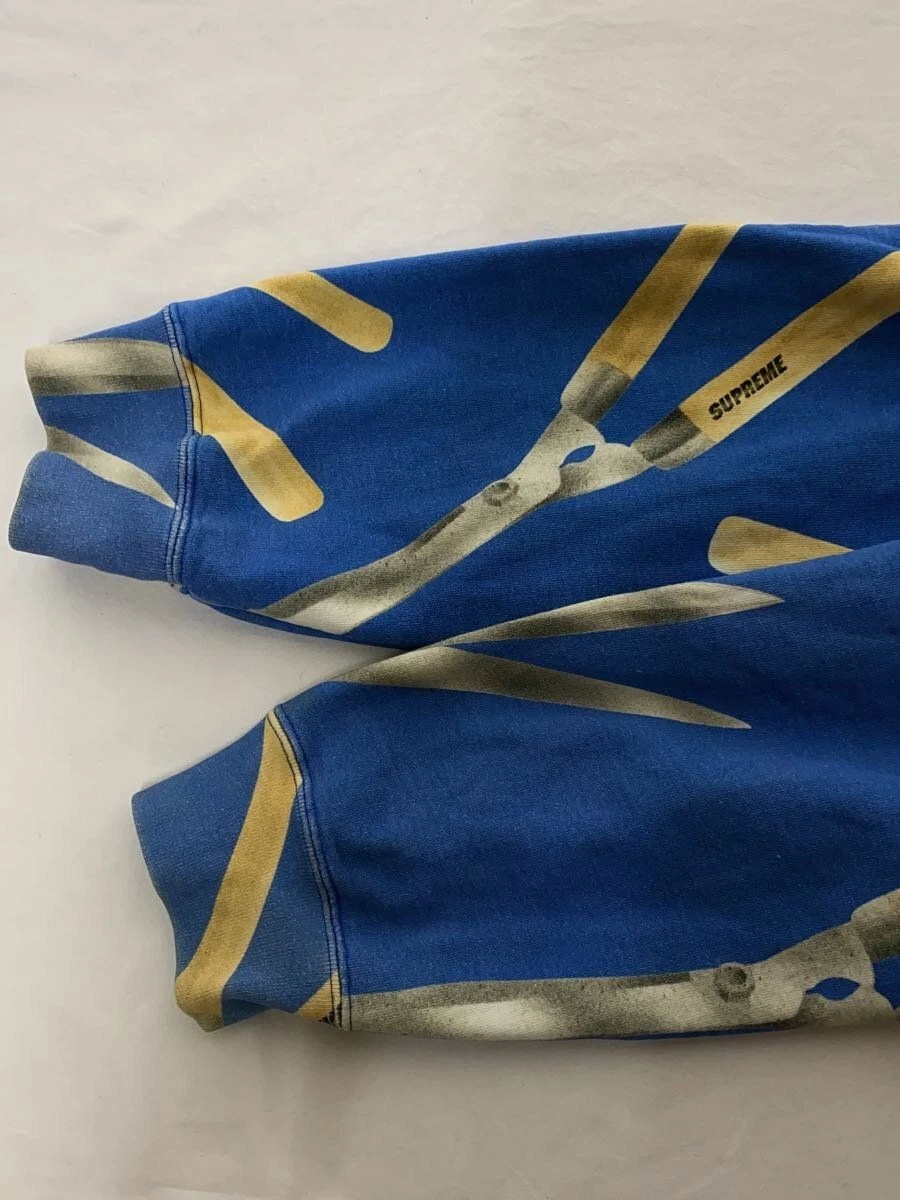 Felpa Supreme con cappuccio XL cotone blu usata