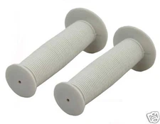 Bicycle Handle Bar Mushroom Grips White BMX Boys And Girls Bikes 163150