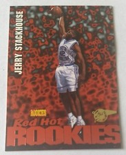 JERRY STACKHOUSE, 1995-96 SIGNATURE RED HOT ROOKIES #R2, NORTH CAROLINA