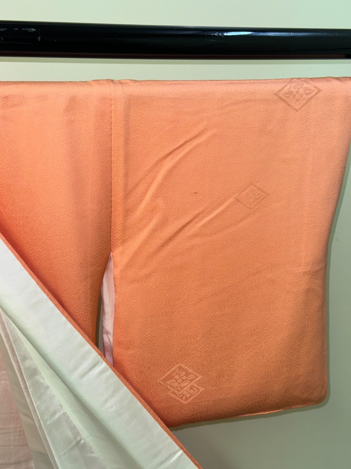 как выглядит Japanese Vintage Kimono Silk Pink Register Expensive Tradition Heigh 62.2in фото