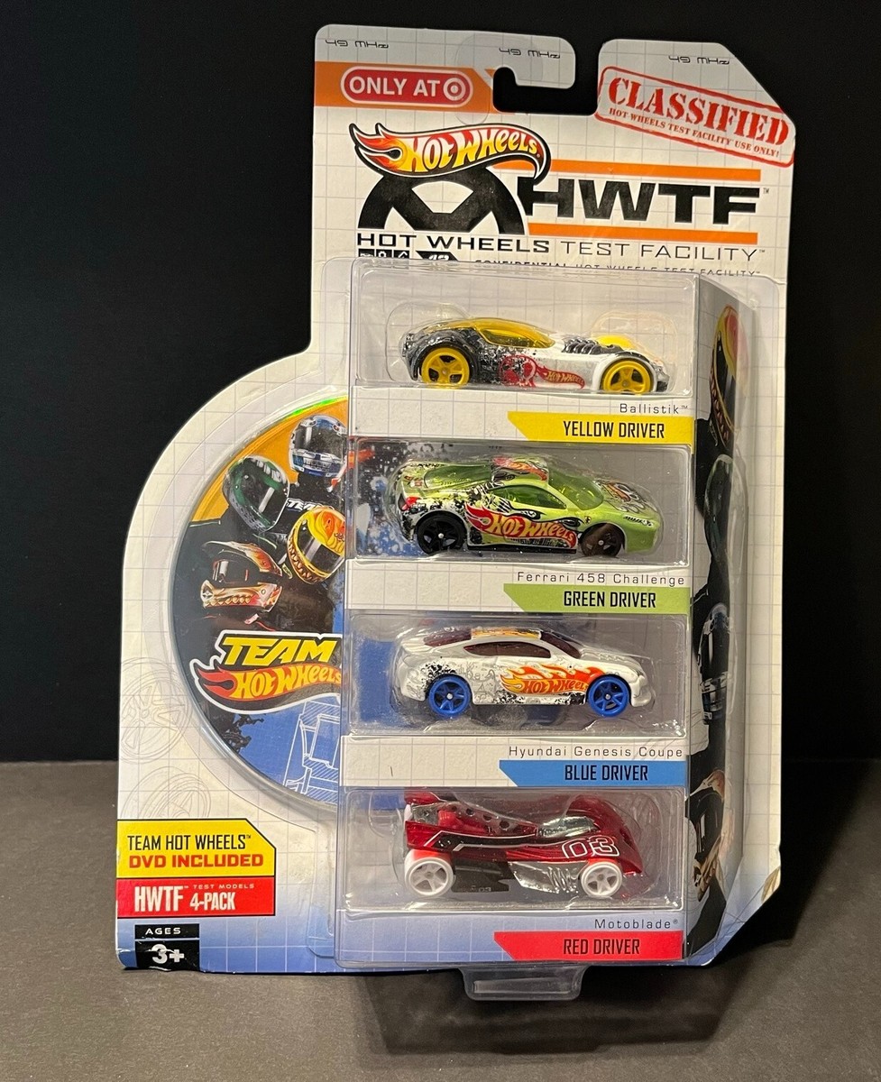 Target.　SUPER WHEELS　ミニカー　5台セット　レア　希少　貴重 Hot Wheels 4-PACK TEST FACILITY FERRARI 458 CHALLENGE HYUNDAI