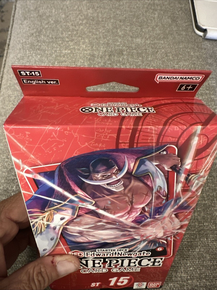 ONE PIECE TCG: Edward Newgate (Red) STARTER DECK ST-15 NEW/SEALED English  PRB