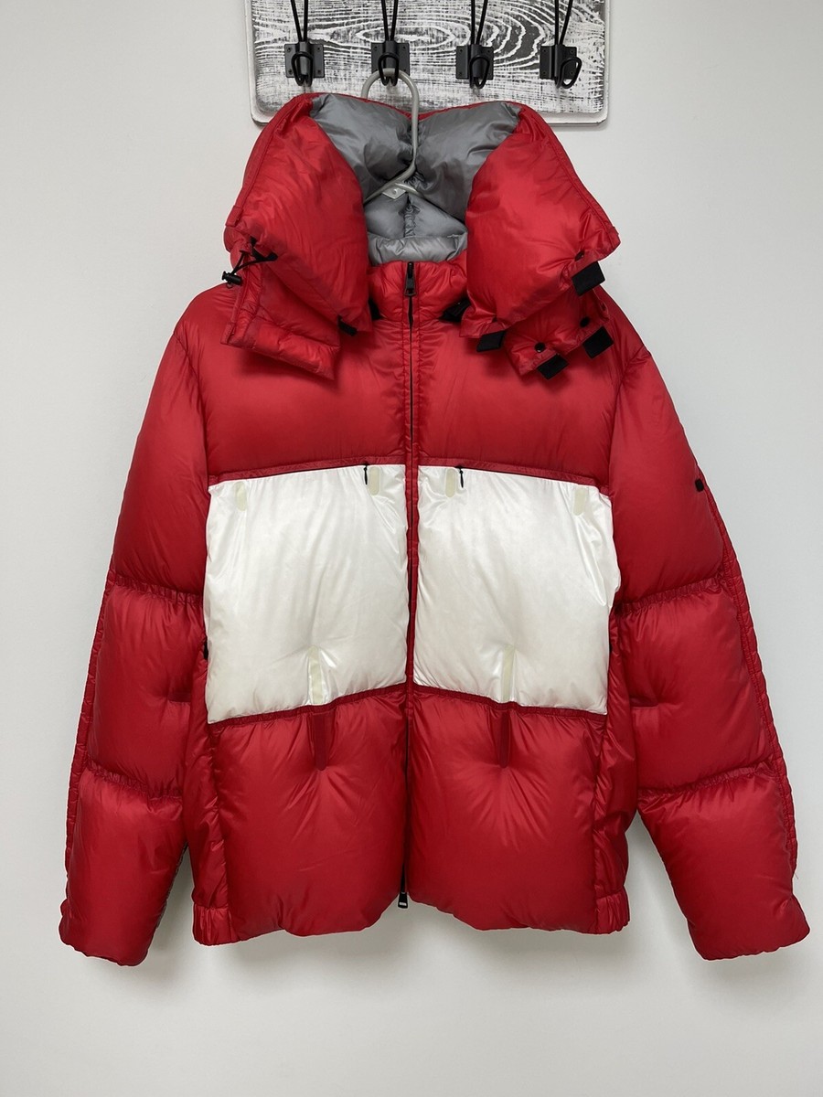 MONCLER GENIUS Men's Down Jacket Coat Puffer Red/Gray/White MONCLER GENIUS Men's Down Jacket Coat Puffer Red/Gray/White