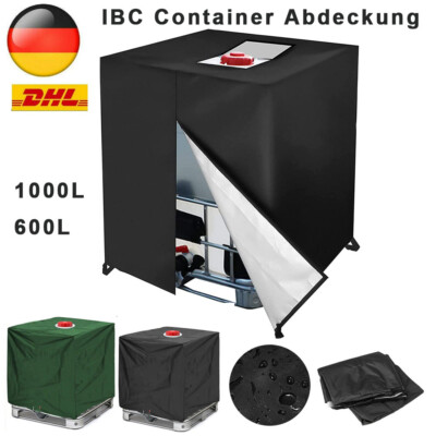 IBC Tank Container Abdeckung UV Frostschutz Hülle Regenwassertank Abdeckplane