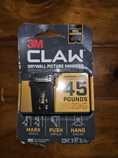 3M CLAW Drywall Picture Hangers 45 lb. / 3-Count