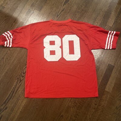 San Francisco 49ers Rice Jersey Starter Mens XL Jerry Rice Red