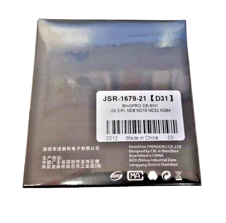 For DJI Mini 3 Pro Drone Lens Filter UV CPL ND8 ND16 ND32 ND64 Lens