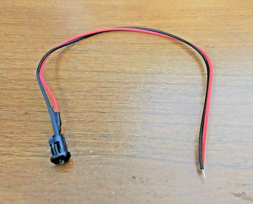 Ярко-синий светодиодный мини-индикатор BBT 12 В 1/4 дюйма с защелкой  - Изображение 3 из 4