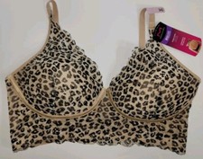 Maidenform Women's Pure Comfort Wireless Lace Longline Bralette Bra 34D NEW NWT