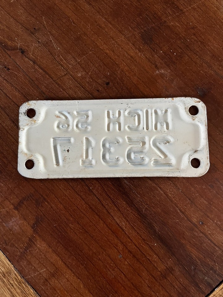 vintage michigan motorcycle license plates eBay