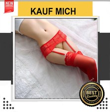 Strapsgürtel Rot Strapshalter mit Strapse sexy Strumpfhalter Dessous S M L
