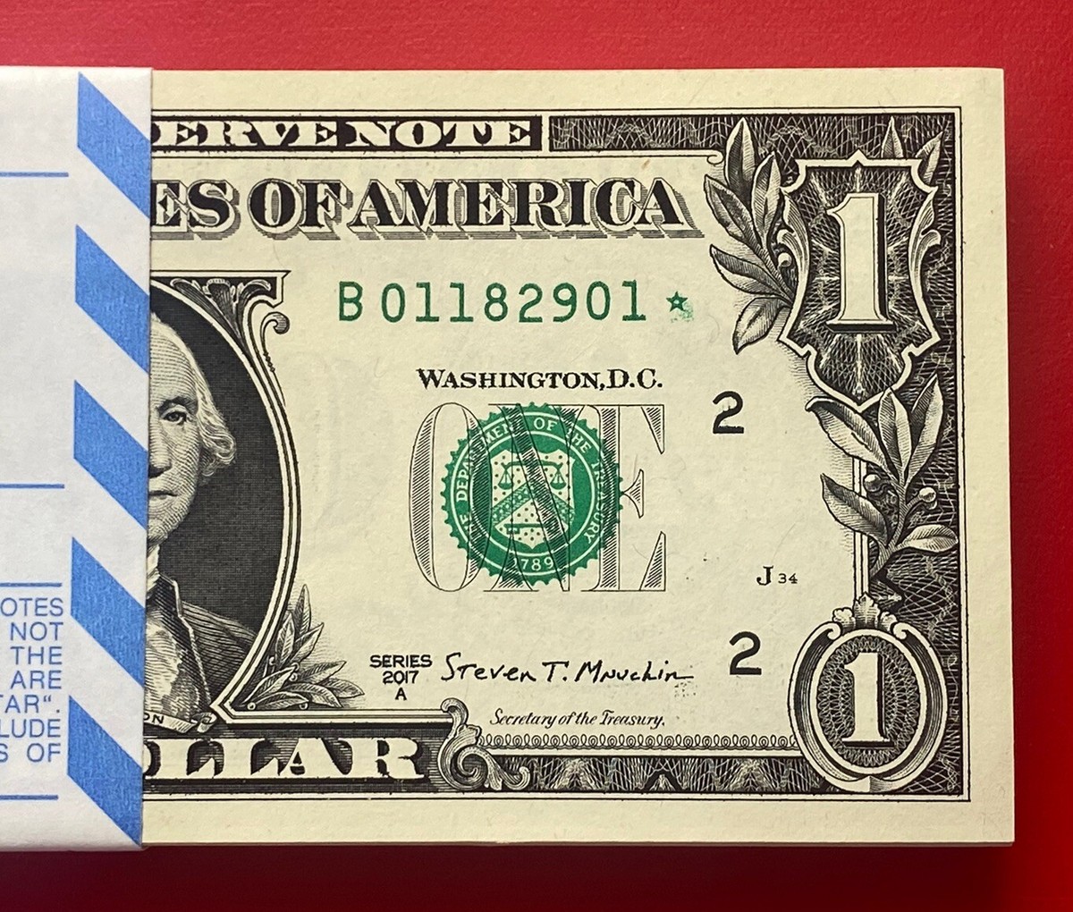 スターノート 1ドル 2017年 2017年ドル紙幣スターノート