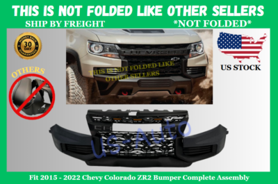 けんぼーGM様 Fit 2015 - 2023 Chevy Colorado ZR2 Bumper Complete Assembly w/skit