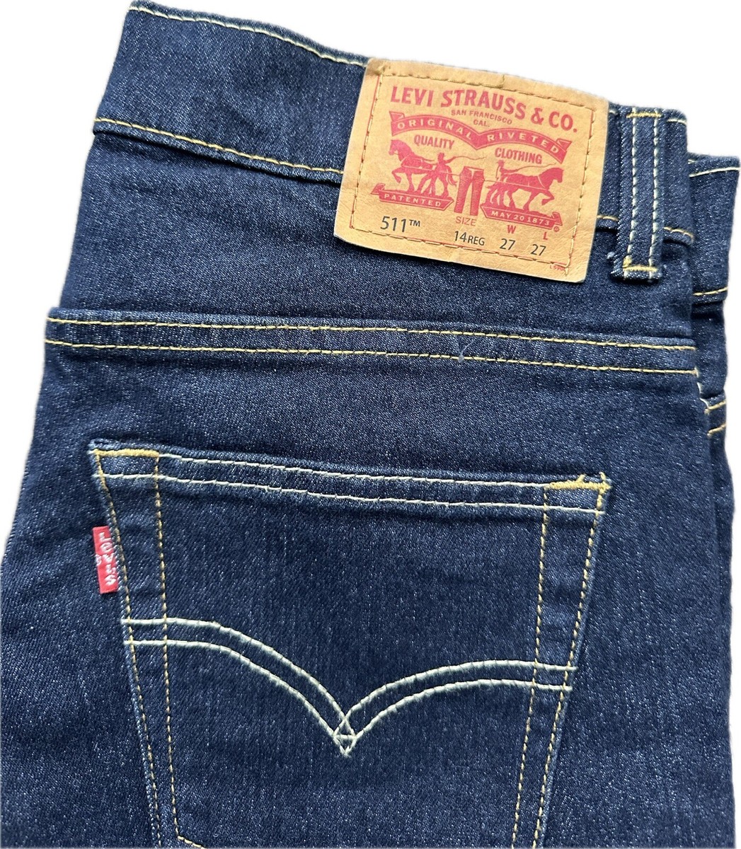 専用⑱ Levi's 511 Jeans 14 Reg 27Wx27L Blue Denim, Slim Fit NEW | eBay