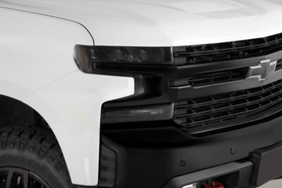 GTS Styling Headlight Covers Carbon 6 PCS. Fits Chevy Silverado 1500 2019-2022