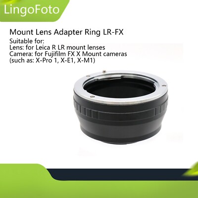 Mount Lens Adapter LR-FX for Leica R LR Lens to for Fujifilm FX X Mount Camera