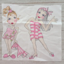 loralie bathettes fun fabric 11 x 12 inch 2 ladies