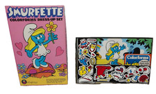 Vintage Smurfette Colorforms Dress Up Play Set 662 Opened Box Unused