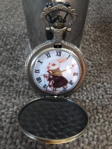 Alice nel Paese delle Meraviglie Coniglio bianco Orologio da taschino | eBay