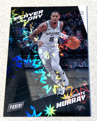 2021-22 Panini Player Of The Day Kaboom #45 Dejounte Murray Spurs