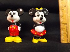 Mickey and Minnie Mouse China Figures. Disney Taiwan. Fabulous Condition