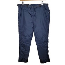 Vintage Obermeyer Ski Snowboard Down Pants 33" Long 38" Waist Japan Women Black