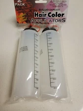 2 Hair Dye Toner Applicators Mixing Bottles **