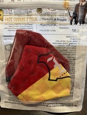 Harry Potter Face Mask Wizarding World Reusable Washable 2pk 4 Age