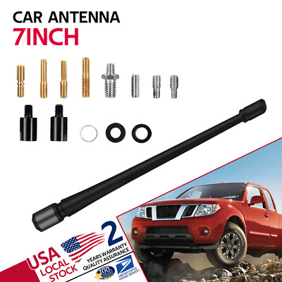 7'' Short Black Flexible Antenna Mast AM/FM For Chevrolet Silverado 1500 06-21