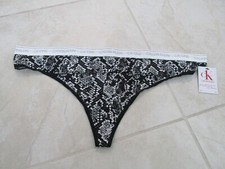 EW Calvin Klein CK ONE Thong Underwear WOMEN'S Plus SZ 3X Snake Print 20.00