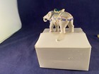 PG Porcelain BOHO Elephant Figurine Hand Painted Princeton Gallery New with Box — photo 9