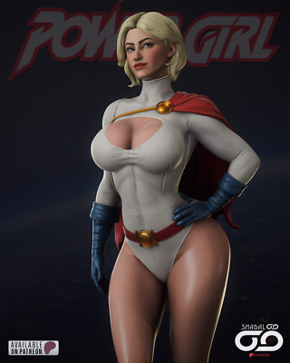 Shadaloo Power Girl 3d printed resin statue 1/6 scale 12 inch figure Unpainted