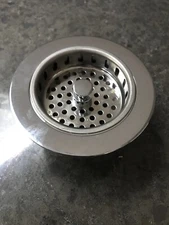 STRAINER BASKET WITH LIFT STOPPER cp brass duo strainer  2113P/603650