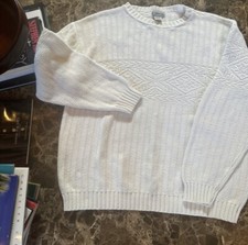 Vintage 90s Aeropostale Chunky Knit Sweater Large L Cotton USA Nordic Fair Isle