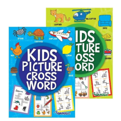 Single Book Kids Picture Crossword Puzzle Book